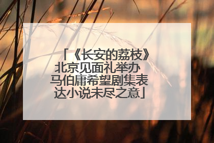 《长安的荔枝》北京见面礼举办 马伯庸希望剧集表达小说未尽之意