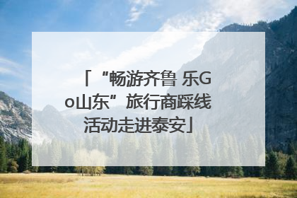 “畅游齐鲁 乐Go山东”旅行商踩线活动走进泰安