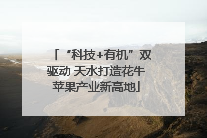 “科技+有机”双驱动 天水打造花牛苹果产业新高地