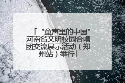 “童声里的中国”河南省文明校园合唱团交流展示活动（郑州站）举行