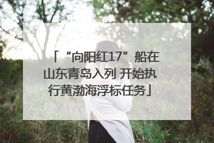 “向阳红17”船在山东青岛入列 开始执行黄渤海浮标任务