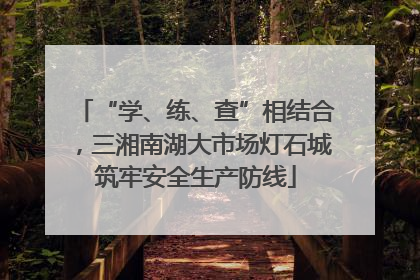 “学、练、查”相结合，三湘南湖大市场灯石城筑牢安全生产防线
