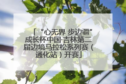“心无界 步边疆”成长杯中国·吉林第二届边境马拉松系列赛（通化站）开赛