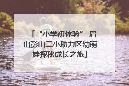“小学初体验” 眉山彭山二小助力区幼萌娃探秘成长之旅