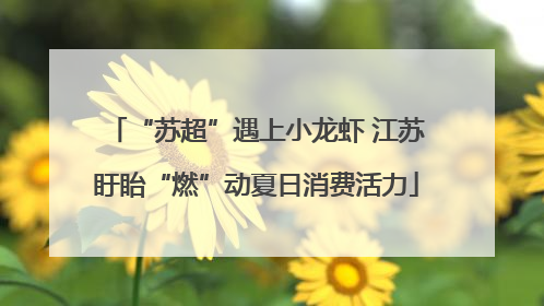 “苏超”遇上小龙虾 江苏盱眙“燃”动夏日消费活力