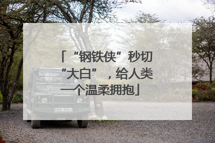 “钢铁侠”秒切“大白”，给人类一个温柔拥抱