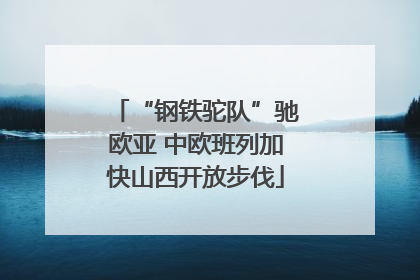 “钢铁驼队”驰欧亚 中欧班列加快山西开放步伐