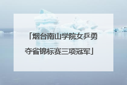 烟台南山学院女乒勇夺省锦标赛三项冠军