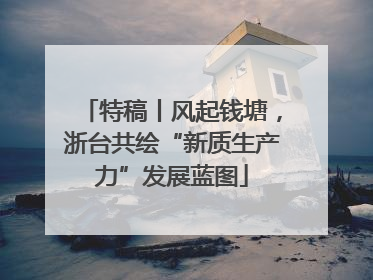 特稿丨风起钱塘，浙台共绘“新质生产力”发展蓝图