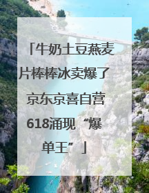 牛奶土豆燕麦片棒棒冰卖爆了 京东京喜自营618涌现“爆单王”