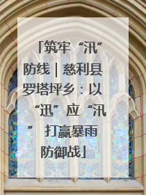 筑牢“汛”防线｜慈利县罗塔坪乡：以“迅”应“汛” 打赢暴雨防御战