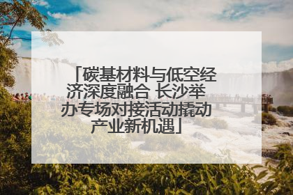 碳基材料与低空经济深度融合 长沙举办专场对接活动撬动产业新机遇