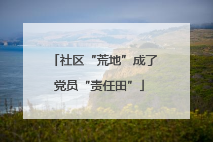 社区“荒地”成了党员“责任田”