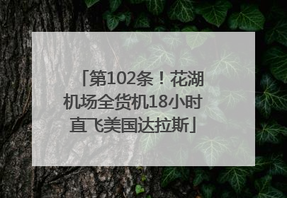 第102条！花湖机场全货机18小时直飞美国达拉斯