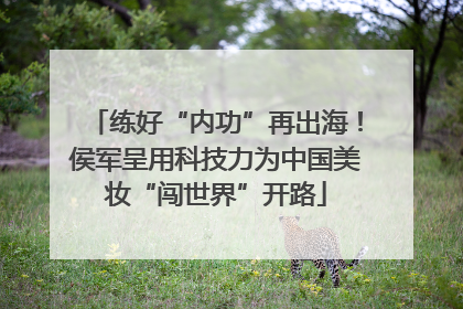 练好“内功”再出海！侯军呈用科技力为中国美妆“闯世界”开路