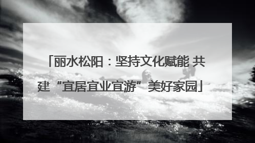 丽水松阳：坚持文化赋能 共建“宜居宜业宜游”美好家园