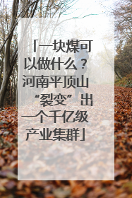 一块煤可以做什么？河南平顶山“裂变”出一个千亿级产业集群