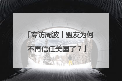 专访周波丨盟友为何不再信任美国了？