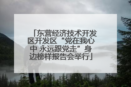 东营经济技术开发区开发区“党在我心中 永远跟党走”身边榜样报告会举行