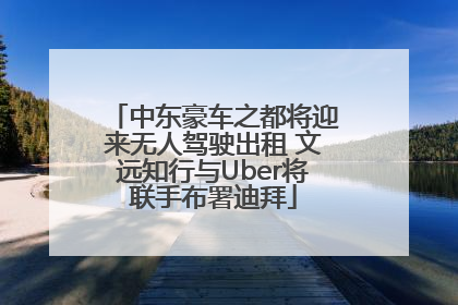 中东豪车之都将迎来无人驾驶出租 文远知行与Uber将联手布署迪拜
