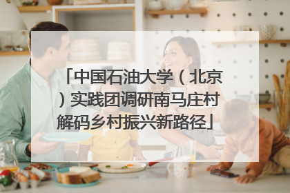 中国石油大学（北京）实践团调研南马庄村解码乡村振兴新路径