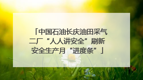 中国石油长庆油田采气二厂“人人讲安全”刷新安全生产月“进度条”