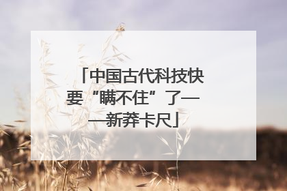 中国古代科技快要“瞒不住”了——新莽卡尺