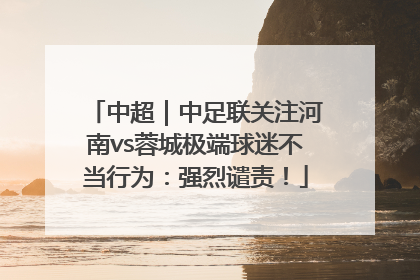中超｜中足联关注河南vs蓉城极端球迷不当行为：强烈谴责！