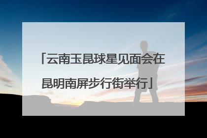 云南玉昆球星见面会在昆明南屏步行街举行
