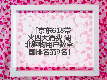 京东618带火四大消费 湖北购物用户数全国排名第9名