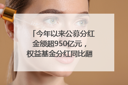 今年以来公募分红金额超950亿元，权益基金分红同比翻倍｜招财猫
