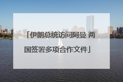 伊朗总统访问阿曼 两国签署多项合作文件