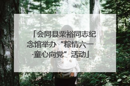 会同县粟裕同志纪念馆举办“粽情六一·童心向党”活动