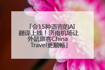 会15种语言的AI翻译上线！济南机场让外籍旅客China Travel更顺畅