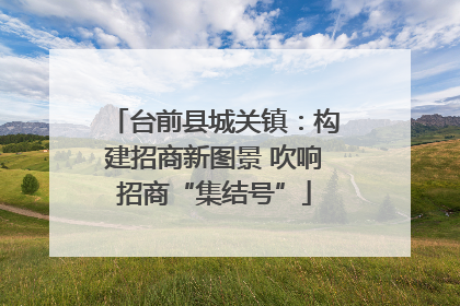 台前县城关镇：构建招商新图景 吹响招商“集结号”