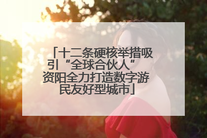 十二条硬核举措吸引“全球合伙人” 资阳全力打造数字游民友好型城市