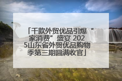 千款外贸优品引爆“家消费”盛宴 2025山东省外贸优品购物季第三期圆满收官