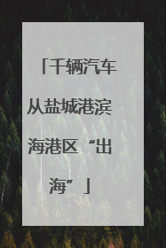 千辆汽车从盐城港滨海港区“出海”