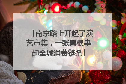 南京路上开起了演艺市集，一张票根串起全城消费链条