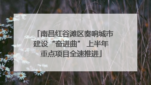 南昌红谷滩区奏响城市建设“奋进曲” 上半年重点项目全速推进