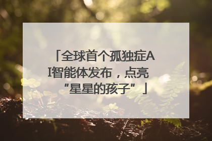 全球首个孤独症AI智能体发布，点亮“星星的孩子”