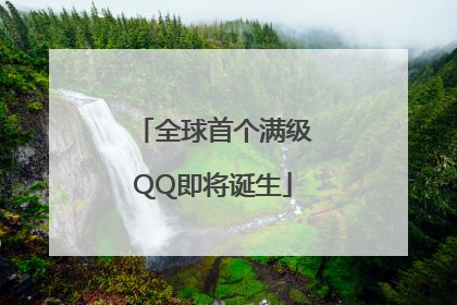 全球首个满级QQ即将诞生