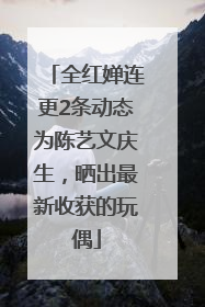 全红婵连更2条动态为陈艺文庆生，晒出最新收获的玩偶