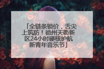 全链条锁价，舌尖上筑防！德州天衢新区24小时硬核护航新青年音乐节