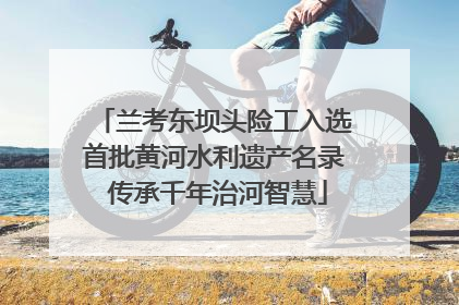兰考东坝头险工入选首批黄河水利遗产名录 传承千年治河智慧