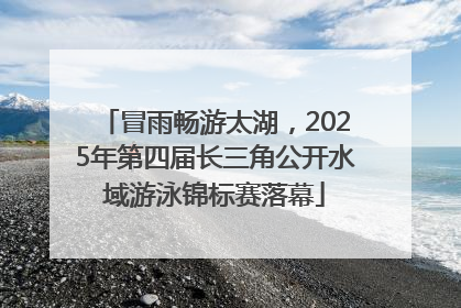 冒雨畅游太湖，2025年第四届长三角公开水域游泳锦标赛落幕