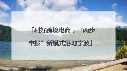 利好跨境电商，“两步申报”新模式落地宁波