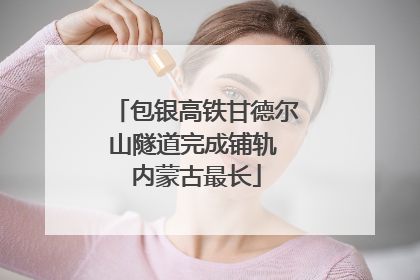 包银高铁甘德尔山隧道完成铺轨 内蒙古最长