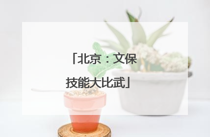 北京：文保技能大比武