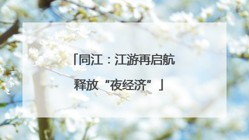 同江：江游再启航 释放“夜经济”